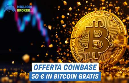 Offerta di benvenuto Coinbase: 50 € in Bitcoin gratis