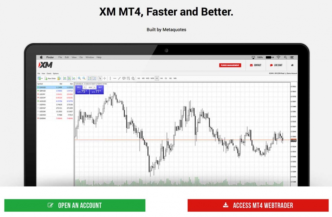 XM Lancia la piattaforma Webtrader MT4