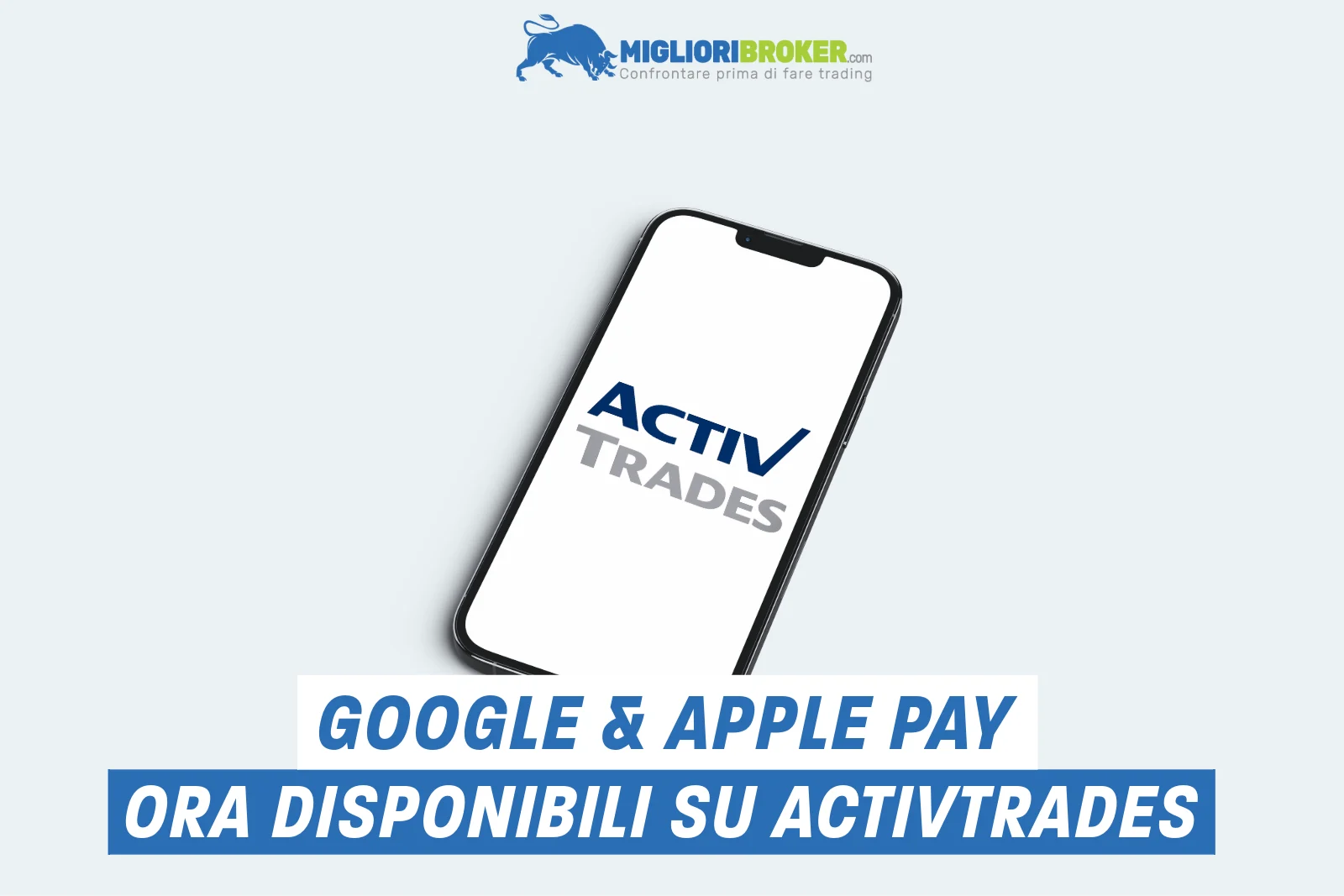 Depositare su ActivTrades è ancora più semplice grazie a Google Pay e Apple Pay